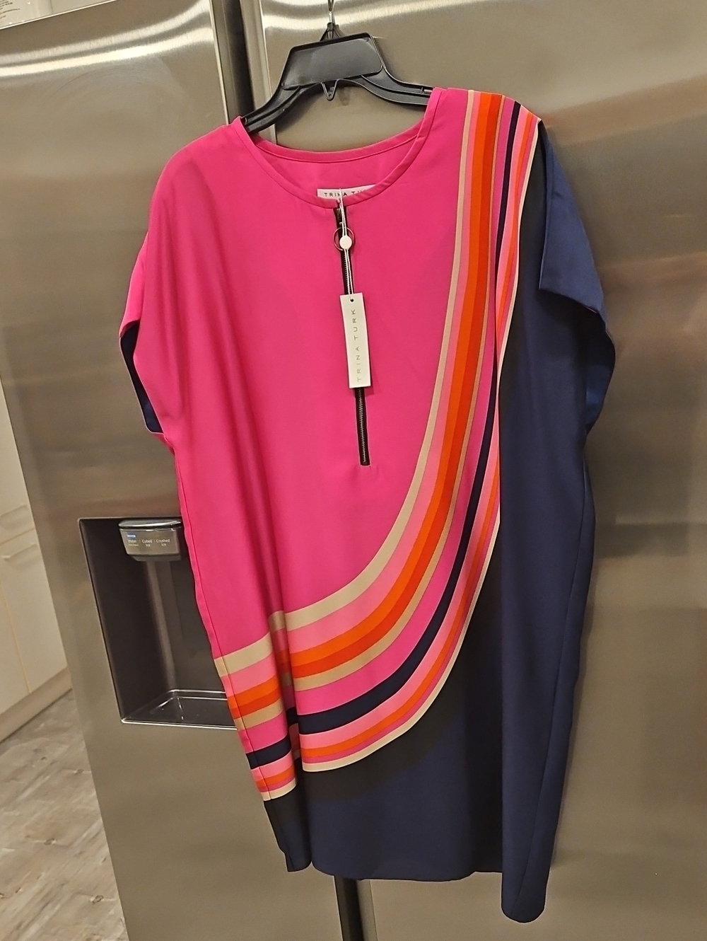 💕TRINA TURK💕 Hasil 2 Dress ~ TPM Teal Plum XL NWT - Picture 7 of 14